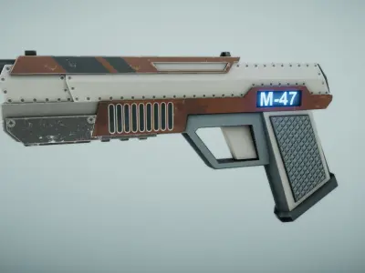 Sci Fi Gun Free low-poly 3D model