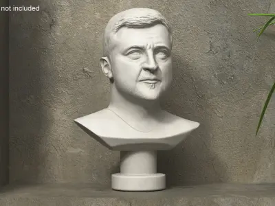  Plaster Bust of Zelensky 