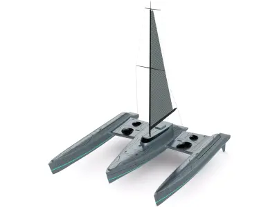 Trimaran 3D model