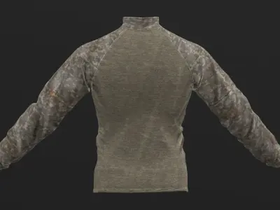 Mens Tactical Military Combat Shirt Long Sleeve 3D model