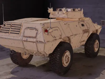 M1117 Armored Security Vehicle Low-poly 3D model