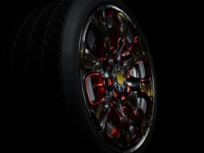 Sports Car Rim Free 3D model