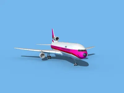 Lockheed L-1011 PSA 3D model