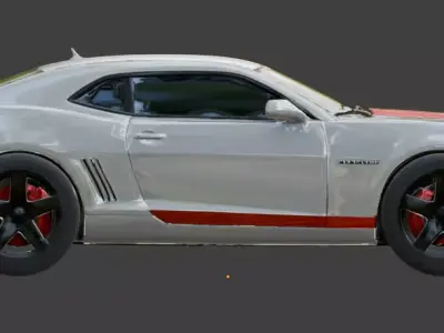 Modern Sport Muscle Car 3D Model V01 Low-poly 3D model