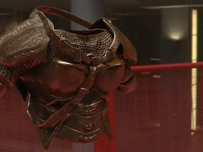 Female Plate armor 3D model