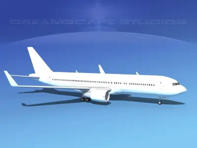 Boeing 767-300 Unmarked 3 3D model