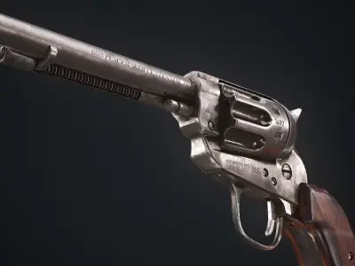 Colt Single Action Army Low-poly 3D model purchase