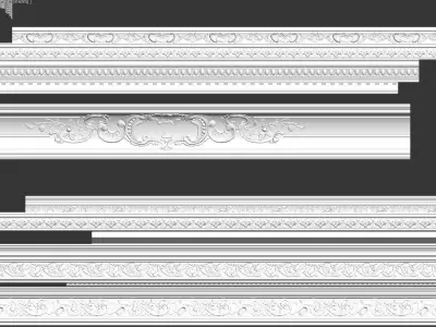 Cornice Collection 200 Item 3D model Free 3D model