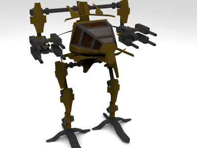 Heavy Combat Bot 3D model