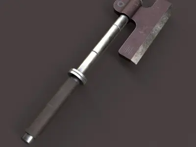 Steel Axe Low-poly 3D model buy