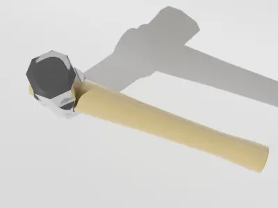Hammer Free low-poly 3D model 5
