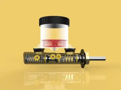 BRAKE MASTER CYLINDER CAR 3D model