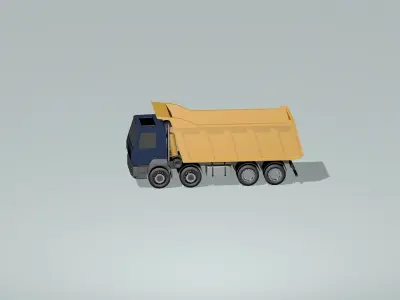 Dump Truck  3D model from CGTrader