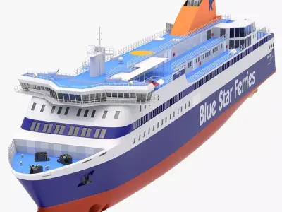 Blue Star Myconos 3D model