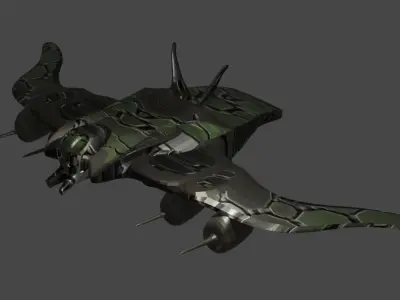 Bloodhound drone model design Low-poly 3D model