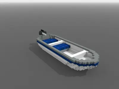 Ship Voxel 3D model