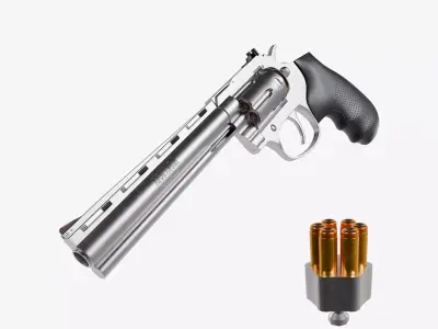 Revolver Colt Anaconda PBR Low-poly 3D model