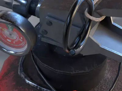 fire extinguisher game and vr Low-poly 3D model