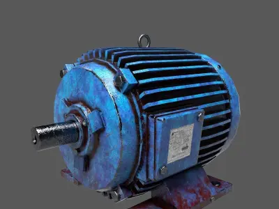 Electric Motor Low-poly 3D model by alex3dart