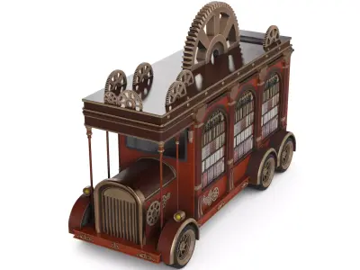 Mobile Library 3D model shop