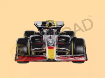 F1 Car 3D Model High Detail Formula Racing Vehicle Low-poly 3D model