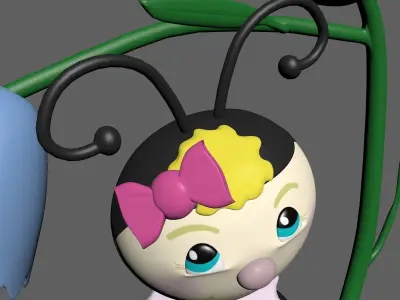 Cartoon Bee 3D model get