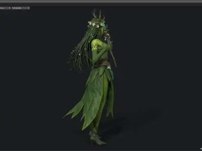 wood elves 3D model