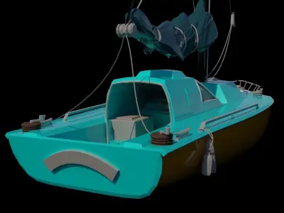 Motor Boats 3D model