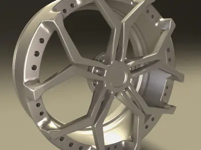 Car rim 10 3D model