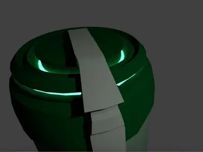 Sci-Fi Plasma Grenade Free low-poly 3D model