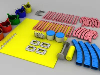 carousel cartoon  3D model