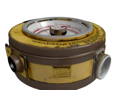 Distressed Industrial SciFi Gauge 3D model