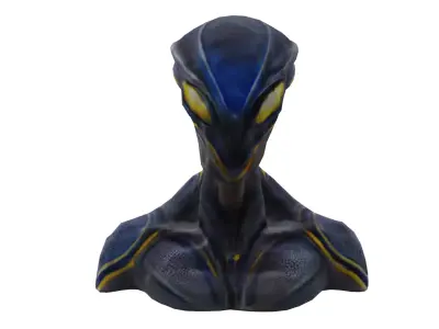 Realistic Alien  Low-poly 3D model Low-poly 3D model