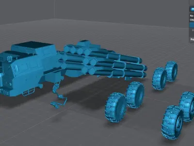 BM30 Smerch Scale model 3D print model