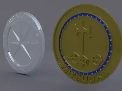 Mitsuoka Logo Set 3D model