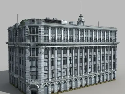 European Building 3D model buy