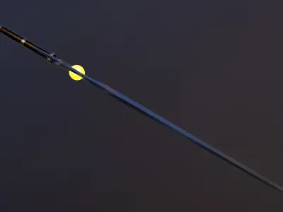 Twilight Sword Low-poly 3D model