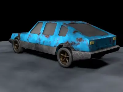 5 Cars  3D model