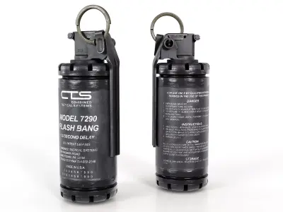 CTS 7290 Flash Bang Grenade Low-poly 3D model