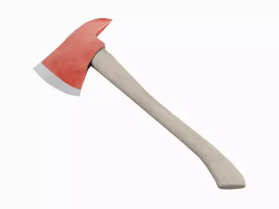 Fire Axe 01 Low-poly 3D model