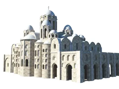 Eastern European Orthodox Church Concept  3D model