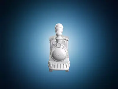 Cute Chibi Steam Train 3D Print Model 3D print model