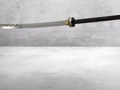 sword x-fury blade Low-poly 3D model