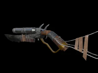 Craft Shotgun Low-poly 3D model
