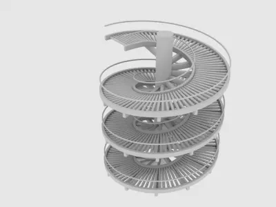 Spiral Conveyor 3D model