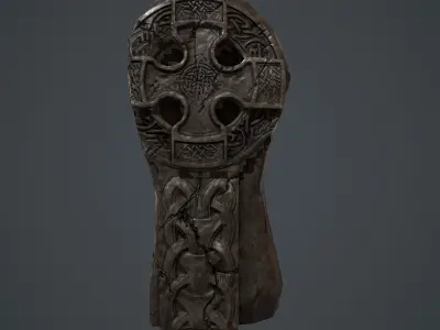 CeltiC Cross Free low-poly 3D model purchase