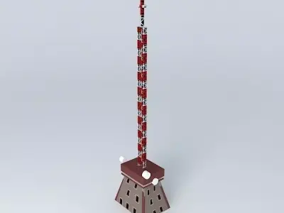 TRT MONTENEGRO TRANSMISSION STATION Free 3D model