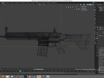 MPT 76 Untextured Rigged Low-poly 3D model