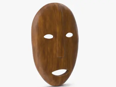  African Congo Mask 6 Wood 