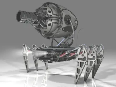 Spider robot 3D model purchase
